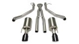 Corsa 05-06 Pontiac GTO 6L V8 2.5in Sport Cat-Back Exhaust + XPipe w/Dual Exit Single 4in BlackTips thumbnail 1