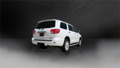 Corsa 2008-2017 Toyota Sequoia 5.7L V8 Touring Cat-Back Exhaust w/Black 4in Tip thumbnail 5