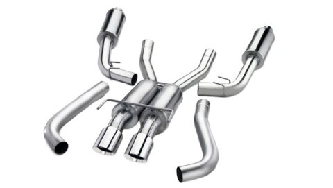 Corsa 2008-2017 Toyota Sequoia 5.7L V8 Touring Cat-Back Exhaust w/Black 4in Tip thumbnail 6