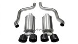 Corsa 2009-2013 Xtreme Axle-Back Exhaust w/Dual Black 3.5in Tips 09-13 Chevrolet Corvette C6 6.2L V8 thumbnail 2