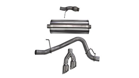 Corsa 2015-2020 Chevy Tahoe/GMC Yukon Cat-Back Exhaust Sport 3in Single Side Twin Polished 4in Tips