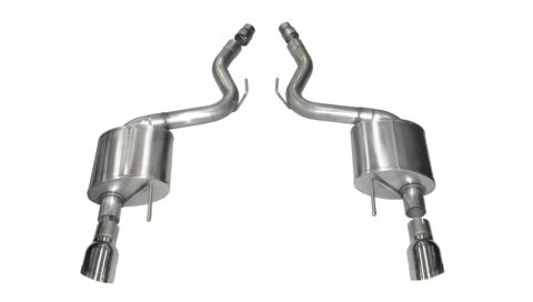Corsa 2015-2017 Ford Mustang GT 5.0 3in Axle Back Exhaust Polish Dual 4.5in Tip Sport thumbnail 3