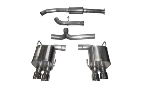 Corsa 2015-2021 Subaru WRX Cat Back Exhaust Polished Quad 3.5in Tips Sport thumbnail 1