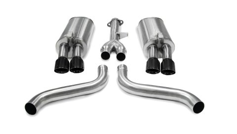 Corsa 1986-1991 Chevrolet Corvette C4 5.7L V8 L98 Black Sport Cat-Back Exhaust thumbnail 1