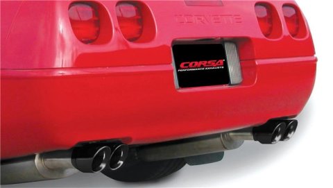 Corsa 1986-1991 Chevrolet Corvette C4 5.7L V8 L98 Black Sport Cat-Back Exhaust thumbnail 5