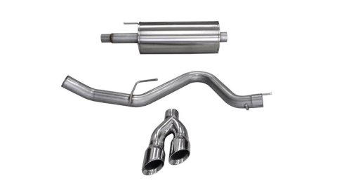 Corsa 15-20 Ford F-150 5.0L V8 (Super Crew Cab) Polished Sport Single Side Dual 4in Tips CB Exhaust thumbnail 1