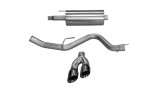 Corsa 2015-2020 Ford F-150 5.0L V8 (Super Crew Cab) Black Sport Single Side Dual 4in Tips CB Exhaust thumbnail 3