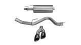 Corsa 2015-20 Ford F-150 3.5L Ecoboost (Super Crew Cab) Black Sport Single Side Dual 4in Tips CB Exh thumbnail 1