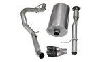 Corsa 2007-2009 Chevrolet Avalanche 6.0L V8 3in Cat-Back Single Side w Twin 4in Black Pro-SeriesTips thumbnail 1