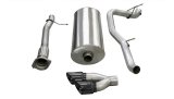 Corsa 2007-2010 Cadillac Escalade 6.2L V8 3in Cat-Back Single Side w Twin 4in Black Pro-Series Tips thumbnail 4