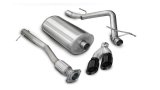 Corsa 10-10 GMC Sierra Denali 6.2L V8 3in Cat-Back Single Side w Twin 4in Black Pro-Series T thumbnail 1