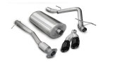 Corsa 10-10 GMC Sierra Denali 6.2L V8 3in Cat-Back Single Side w Twin 4in Black Pro-Series T thumbnail 2