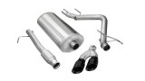 Corsa 2009-2013 GMC Sierra 4.8L V8 3in Cat-Back Single Side w Twin 4in Black Pro-Series Tips thumbnail 4