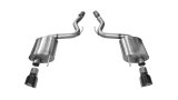 Corsa 2015-2017 Ford Mustang GT 5.0 3in Axle Back Exhaust Black Dual Tips (Touring) thumbnail 3