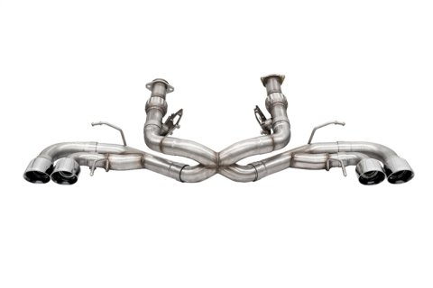 Corsa 2020-25 Corvette C8 3in Xtreme Cat-Back Exhaust 4.5in Pol Quad Tips - Deletes stock AFM Valve thumbnail 1