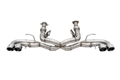 Corsa 2020-25 Corvette C8 3in Xtreme Cat-Back Exhaust 4.5in Pol Quad Tips - Deletes stock AFM Valve thumbnail 3