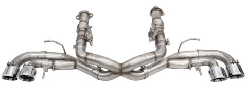 Corsa 20-25 Corvette C8 3in Xtreme Cat-Back Exhaust 4.5in Pol Quad Tips - Integrates stock AFM Valve thumbnail 1