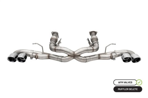 Corsa 20-25 Corvette C8 3in Xtreme Cat-Back Exhaust 4.5in Pol Quad Tips - Integrates stock AFM Valve thumbnail 3
