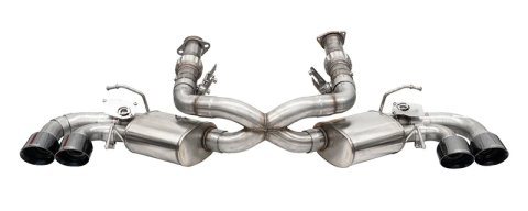 Corsa 2020-25 Corvette C8 3in Valved Cat-Back 4.5in Blk Quad Tips - Fits Factory Perf Exhaust w/ AFM thumbnail 6