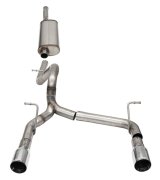 Corsa 2018-2025 Jeep Wrangler JLU 3.6L 2.75in Sport Cat-Back Exhaust w/ 4in Tips thumbnail 7