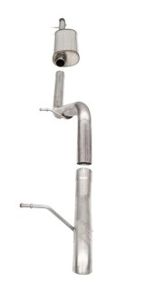Corsa Sport Exhaust Systems for 2012-2018 WRANGLER, 2018 WRANGLER JK - 21121 System, Sport, Cat-back, Single, Stainless Steel, Natural, Rear Exit, Jeep, JK, 4-Door, V6, Kit thumbnail 4