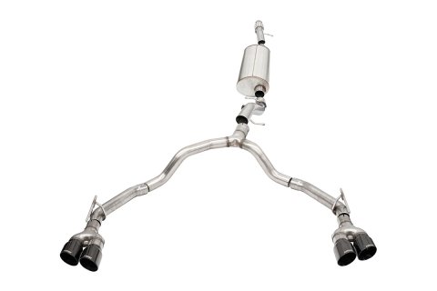 Corsa 2021-2025 Tahoe / GMC Yukon 4DR 6.2L 4WD Dual Rear 3in - 2.75in Sport Cat-Back DW 4in BLKTips thumbnail 5