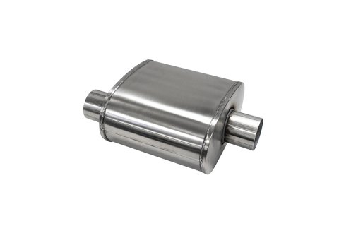 Corsa Pro Series Custom Sport Muffler 304SS 3in Offset In / 3in Center Out 10in Length thumbnail 1