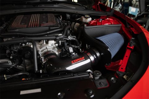 Corsa 2017-2023 Chevrolet Camaro ZL1 Carbon Fiber Air Intake w/ MaxFlow 5 Oil Filtration thumbnail 5