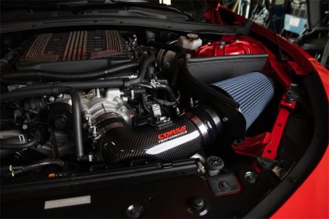 Corsa 2017-2023 Chevrolet Camaro ZL1 Carbon Fiber Air Intake w/ MaxFlow 5 Oil Filtration thumbnail 6