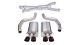 Corsa 2012-2013 Chevrolet Corvette C6 Z06 7.0L V8 Black Sport Cat-Back Exhaust thumbnail 1