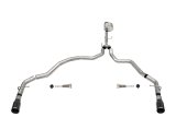Corsa 2021-2025 Ford F-150 Regular Cab/6.5in Bed 5.0L V8 Xtreme Cat-Back Dual Rear Exit-Black PVD thumbnail 2