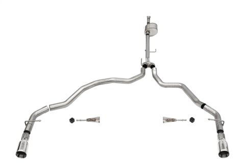 Corsa 2021-2025 Ford F-150 Regular Cab/ 8in Bed 5.0L V8 Xtreme Cat-Back Dual Rear Exit-Polished