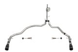 Corsa 2021-2025 Ford F-150 SuperCab/6.5in Bed 5.0L V8 Xtreme Cat-Back Dual Rear Exit-Black PVD thumbnail 1
