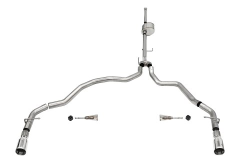 Corsa 2021-2025 Ford F-150 SuperCrew/6.5in Bed 5.0L V8 Xtreme Cat-Back Dual Rear Exit-Polished thumbnail 5
