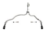 Corsa 2021-2025 Ford F-150 SuperCab/6.5in Bed 5.0L V8 Sport Cat-Back Dual Rear Exit-Black PVD thumbnail 1