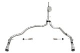 Corsa 2021-2025 Ford F-150 SuperCrew/6.5in Bed 5.0L V8 Sport Cat-Back Dual Rear Exit-Polished thumbnail 5