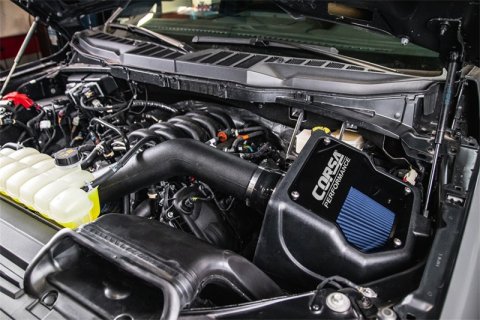 Corsa 2021-2025 Ford F150 5.0L V8 Cold Air Intake MaxFlow 5 Oiled Filter thumbnail 3