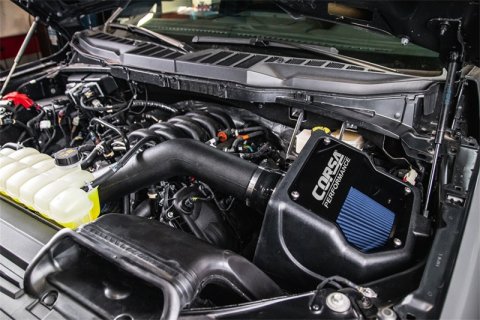 Corsa 2021-2025 Ford F150 5.0L V8 Cold Air Intake MaxFlow 5 Oiled Filter thumbnail 4