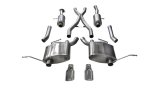 Corsa 2011-2021 Jeep Grand Cherokee 3.6L Dual Rear Exit Sport Exhaust w/ 4.5in Pro-series Tips thumbnail 2