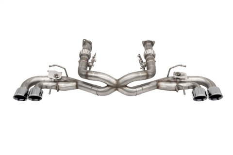 Corsa 2020-2025 Corvette C8 3in Valved Cat-Back 4.5in Pol Quad Tips - Fits Factory NPP Exhaust w/AFM thumbnail 1
