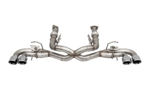 Corsa 2020-2025 Corvette C8 3in Valved Cat-Back 4.5in Pol Quad Tips - Fits Factory NPP Exhaust w/AFM thumbnail 4