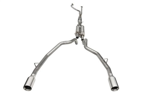 Corsa 2021-2024 Dodge Ram TRX Crew Cab Xtreme Catback Exhaust Dual Rear Satin Tip thumbnail 2