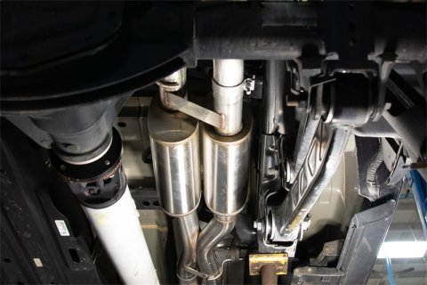 Corsa 2021-2024 Dodge Ram TRX Crew Cab Xtreme Catback Exhaust Dual Rear Satin Tip thumbnail 3