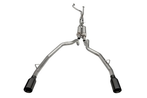 Corsa 2021-2024 Dodge Ram TRX Crew Cab Xtreme Catback Exhaust Dual Rear Black Tip thumbnail 3