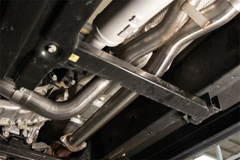 Corsa 2021-2024 Dodge Ram TRX Crew Cab Baja Catback Exhaust Dual Rear Satin Tip thumbnail 9
