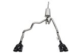 Corsa 19-25 GMC Sierra 1500 Cat-Back Dual Rear Exit with Twin 4in Black Powder Coat Pro-Series Tips thumbnail 1