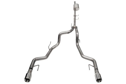 Corsa 2021-2025 Ford F-150 SuperCrew/5.5ft Bed 3.5L V6 Sport Cat-Back Dual Rear Exit-Polished thumbnail 2