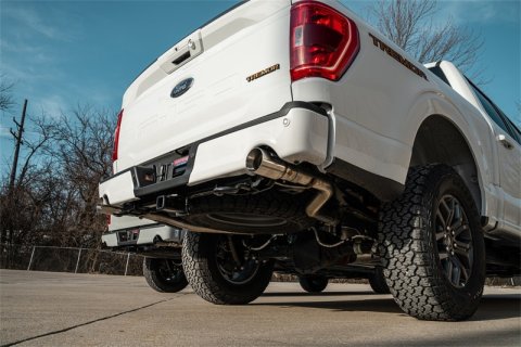 Corsa 2021-2025 Ford F-150 SuperCrew/5.5ft Bed 3.5L V6 Sport Cat-Back Dual Rear Exit-Polished thumbnail 3
