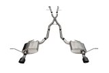 Corsa 11-21 Jeep Grand Cherokee Xtreme 2.5in Cat-Back Dual Rear Exit w/ Single 4.5in Black PVD Tips thumbnail 1