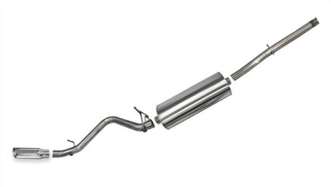 Corsa 14-19 Chevy Silverado Crew Cab/Short Bed 1500 5.3L V8 Sport Cat Back Single Side Exhaust Exit thumbnail 1